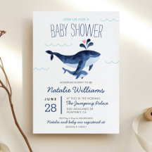 Walvissen Nautilus Onder de Zee Baby Shower