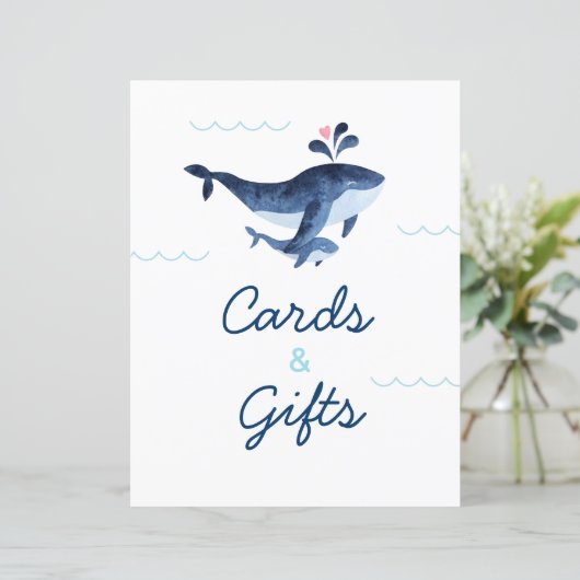 Walvissen Nautilus Onder Zee Kaarten en Cadeaus (Staand voorkant)