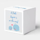 Walvissen onder het Zee Baby shower Favor Box Bedankdoosjes (Achterkant)