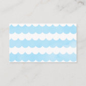 Walvissen onder het Zee Baby shower met luierspoel Informatiekaartje (Achterkant)