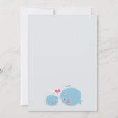 Walvissen onder het Zee Douche Dank je Kaart (Achterkant)