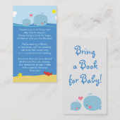 Walvissen onder het Zee Neem een boek douche invoe Informatiekaartje (Voorkant / Achterkant)