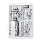 Walvissen op Spitzbergen in 1611 (graven) (b/w per Magneet (Verticaal)