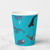 Walvissen Papieren Bekers (Voorkant)