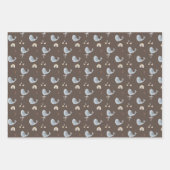 Walvissen & Regenbogen Wrapping Papier Bladen - Se Inpakpapier Vel (Voorkant)