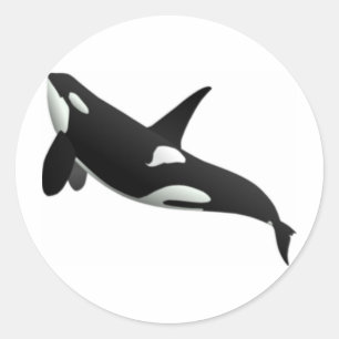 walvissen ronde sticker
