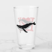 Walvissen, sparen de walvissen glas (Achterkant)