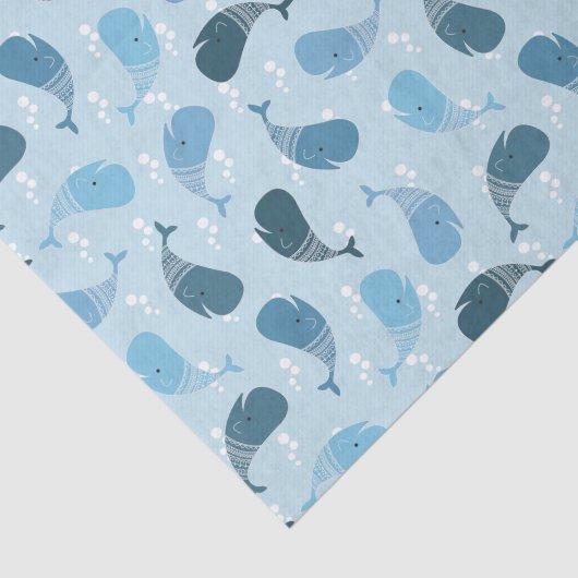 walvissen tissuepapier (Detail)