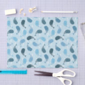 walvissen tissuepapier (Craft)