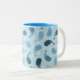 walvissen tweekleurige koffiemok