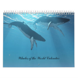 Walvissen van de World Calendar Kalender