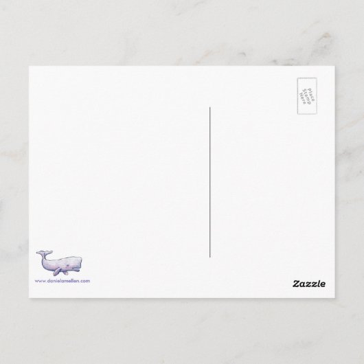 walvissen van het Zee Briefkaart (Achterkant)