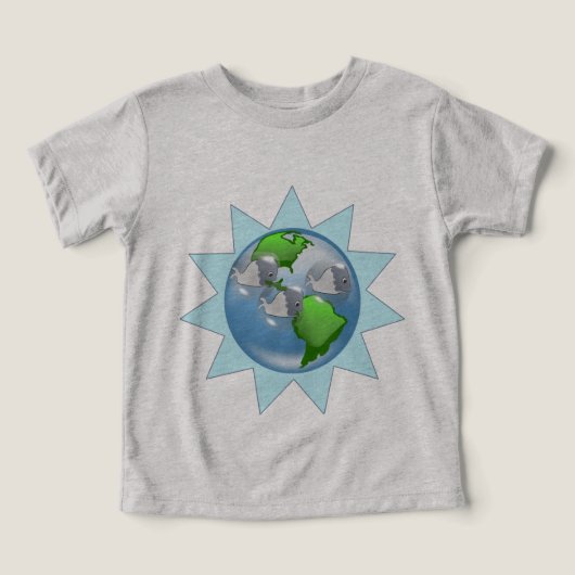 Walvissen voor Earth Day met Starburst (Design voorkant)