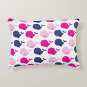 Walvissen, walvispatronen, Zeeen Accent Kussen (Voorkant)