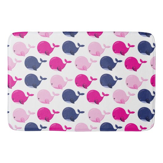 Walvissen, walvispatronen, Zeeen Badmat (Voorkant)