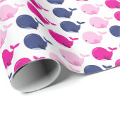 Walvissen, walvispatronen, Zeeen Cadeaupapier (Rol Hoek)