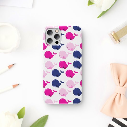 Walvissen, walvispatronen, Zeeen Case-Mate iPhone Case