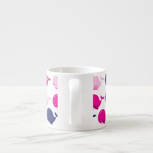 Walvissen, walvispatronen, Zeeen Espresso Kop (Achterkant)