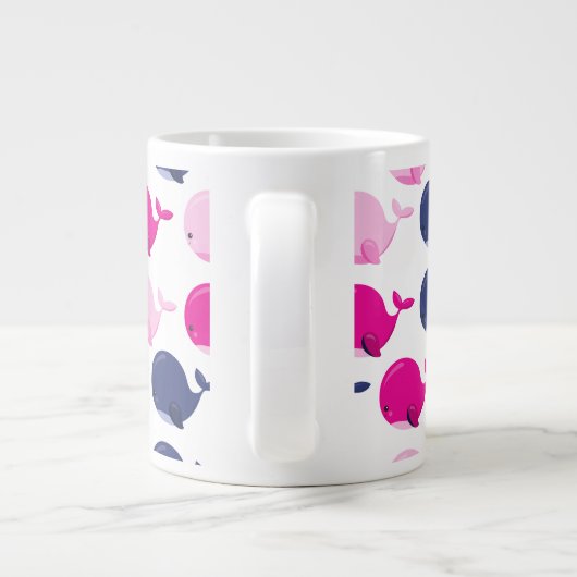 Walvissen, walvispatronen, Zeeen Grote Koffiekop (Achterkant)