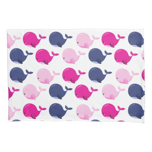 Walvissen, walvispatronen, Zeeen Kussensloop (Voorkant)