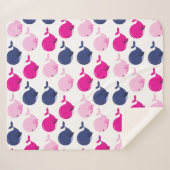 Walvissen, walvispatronen, Zeeen Sherpa Deken (Voorkant (horizontaal))