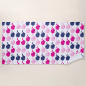 Walvissen, walvispatronen, Zeeen Strandlaken (Voorkant)