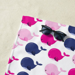 Walvissen, walvispatronen, Zeeen Strandlaken