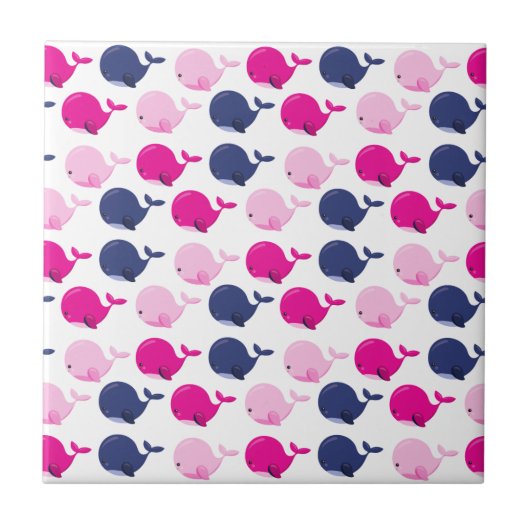 Walvissen, walvispatronen, Zeeen Tegeltje (Voorkant)