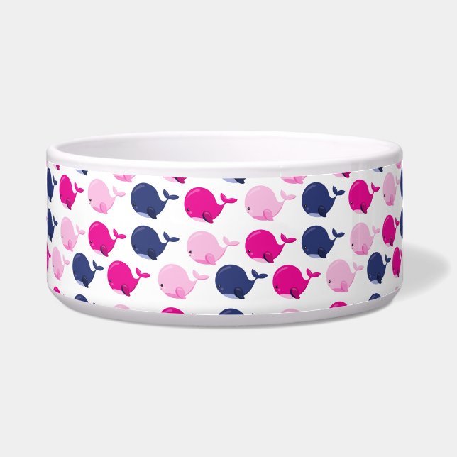 Walvissen, walvispatronen, Zeeen Voerbakje (Voorkant)