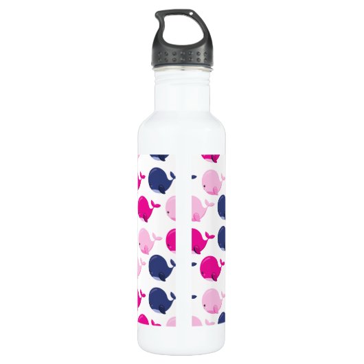 Walvissen, walvispatronen, Zeeen Waterfles (Achterkant)