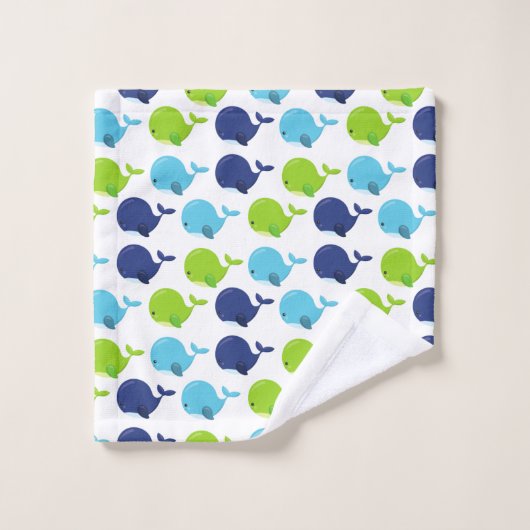 Walvissen, walvissen, Zeeen Bad Handdoek (Wasdoekje)