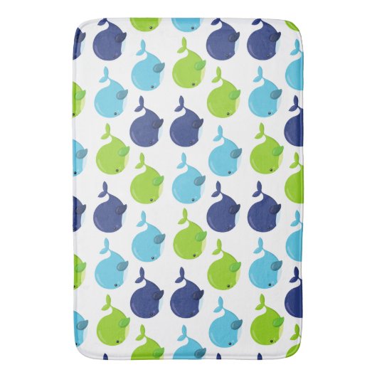 Walvissen, walvissen, Zeeen Badmat (Voorkant Verticaal)