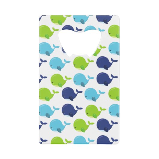 Walvissen, walvissen, Zeeen Creditkaart Flessenopener (Voorkant)