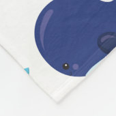 Walvissen, walvissen, Zeeen Fleece Deken (Hoek)