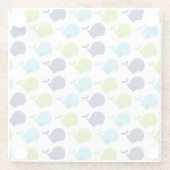 Walvissen, walvissen, Zeeen Glazen Onderzetter (Achterkant)