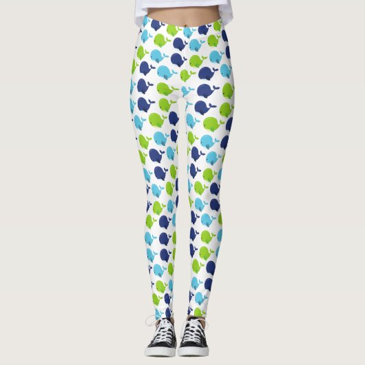 Walvissen, walvissen, Zeeen Leggings (Voorkant)