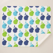 Walvissen, walvissen, Zeeen Sherpa Deken (Voorkant (horizontaal))