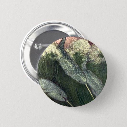  walvissen, zeedieren ronde button 5,7 cm (Voorkant /achterkant)