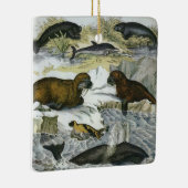  walvissen, zeehonden en walrussen, zeedieren keramisch ornament (Rechts)