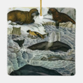  walvissen, zeehonden en walrussen, zeedieren keramisch ornament (Achterkant)