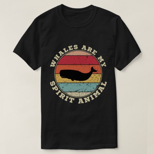 Walvissen zijn mijn Spirit Animal T-shirt (Design voorkant)