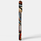 Walvissen zwemmen door levendige oceaangolven Case-Mate iPhone case (Achterkant / Rechts)