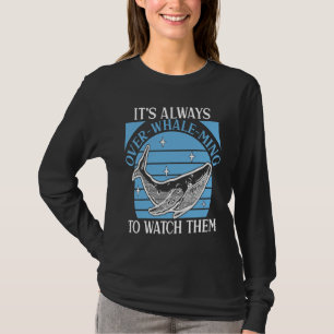 Walvisspotten altijd boven walvis Ming  Zeezoogdie T-shirt