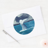 Walvisstaart - Argentinië Ronde Sticker (Envelop)