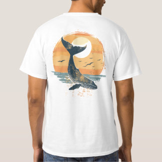Walvisstaart bij zonsondergang -  Ocean Graphic T-shirt