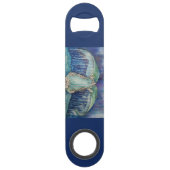 walvisstaart met schilderwerk van tattoo speed flessenopener (Voorkant)