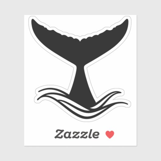 walvisstaart sticker (Vel)