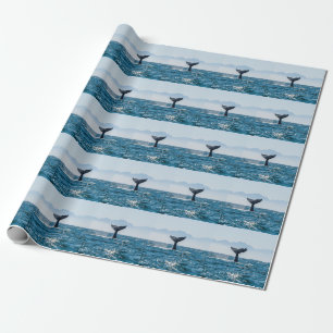 Walvisstaart Zeegezicht: dramatisch water. Cadeaupapier