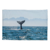 Walvisstaart Zeegezicht: dramatisch water. Kussensloop (Achterkant)