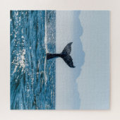 Walvisstaart Zeegezicht: dramatisch water. Legpuzzel (Horizontaal)